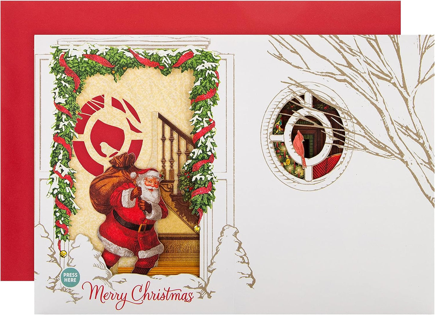 Spirit of Christmas Light Up & Music Design 3D and Pop Up Christmas Card