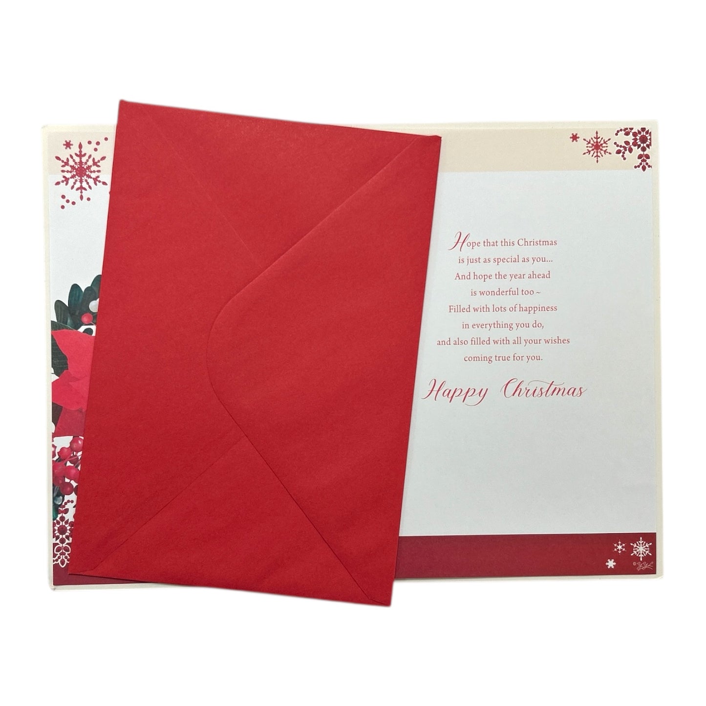 For a Dear Sister In Law Poinsettia Flower Design Christmas Card