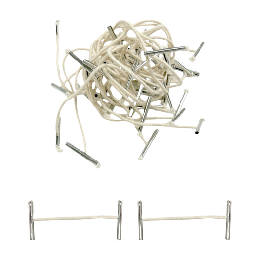 Pack of 1000 Elastic White 51mm Metal End Treasury Tags