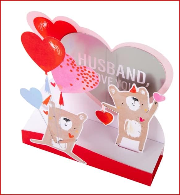 Pop Up 3D Husband Valentine's Day Card