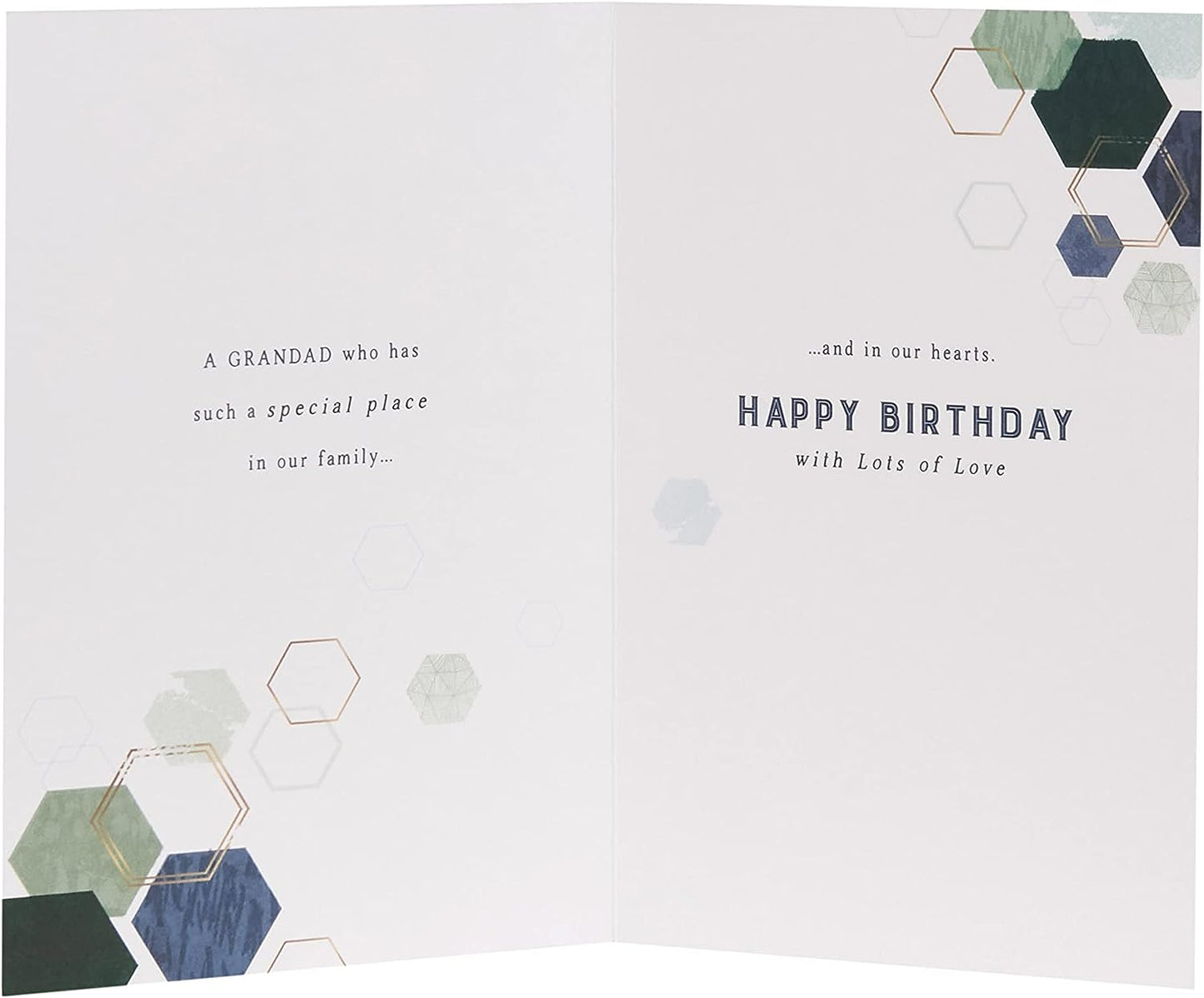 Geometric Design Grandad Birthday Card