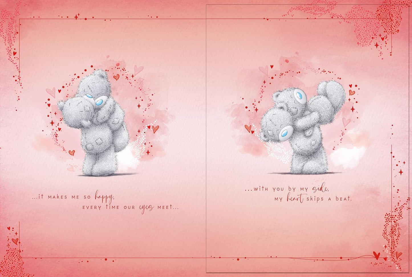 Bears Hugging Under Tree Girlfriend Boxed Valentine's Day Card