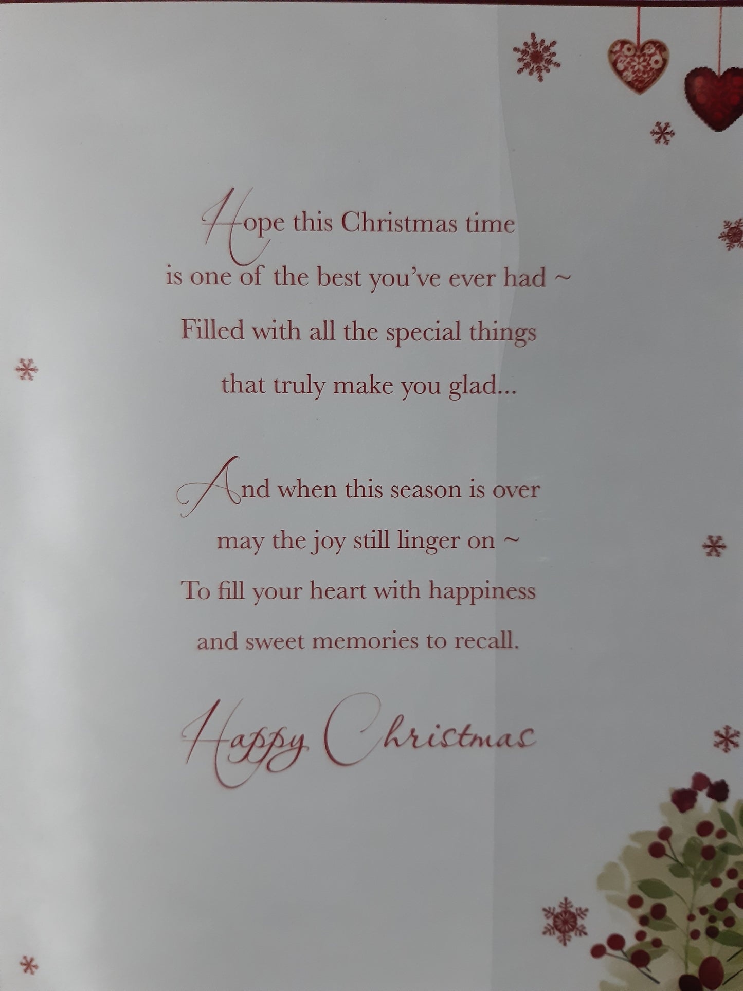 To a Special Daughter and Partner With Special Thoughts Christmas Card