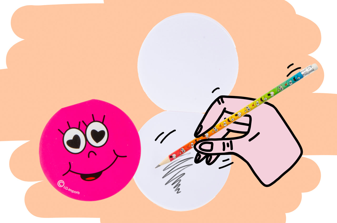 Pack of 12 Emotion Face Design Notebooks