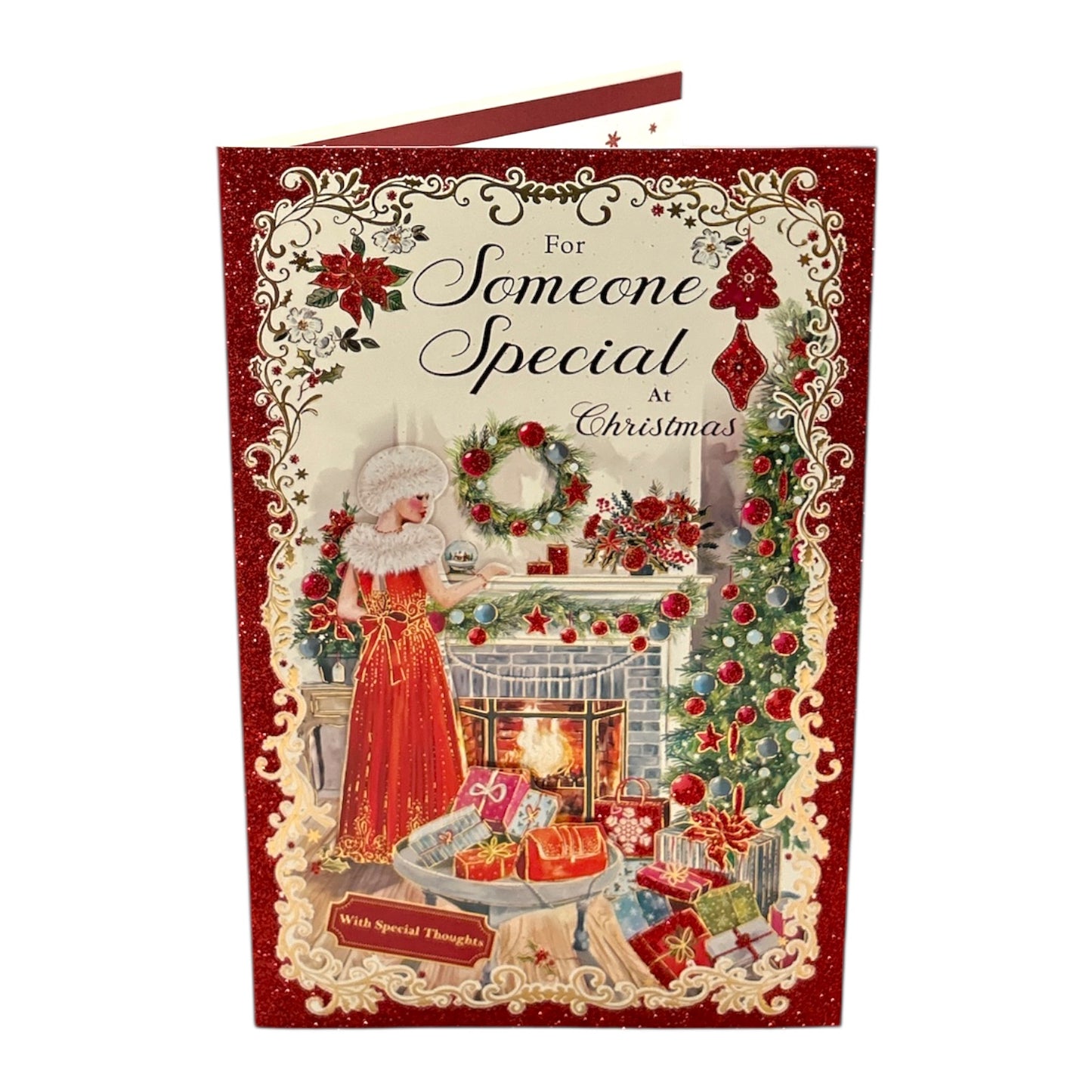 To My Beautiful Girlfriend with Love Christmas Card