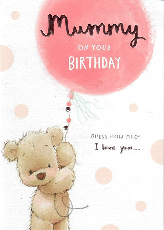 Mummy On Your Birthday cute Nutmeg  Card 
