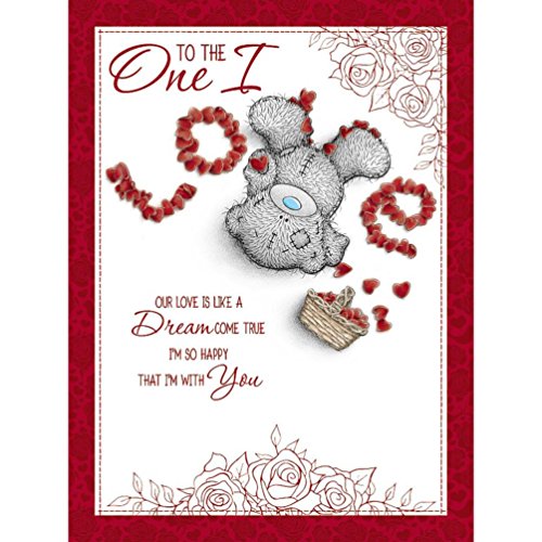 Adorable Me To You Bear One I Love Petals Valentine's Day Card