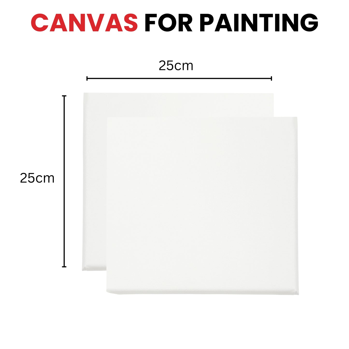 25x25cm Stretched Mini Canvas 280gsm