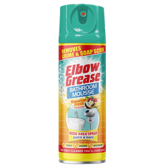 Elbow Grease Hawaiian Fragrance Bathroom Mousse Spray Cleaner 400ml