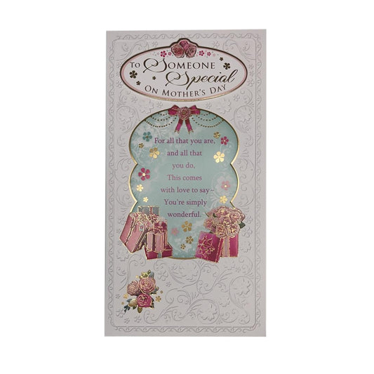 To Someone Special Gifts Design Open Mother's Day Card