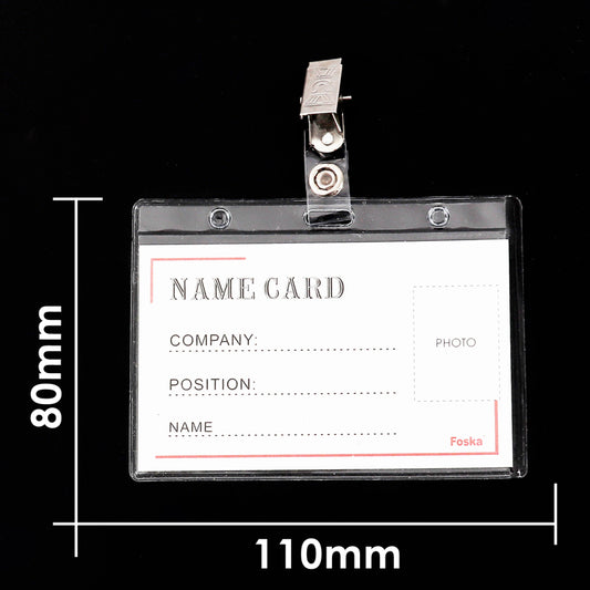 Box of 100 Name Badges -110x80mm