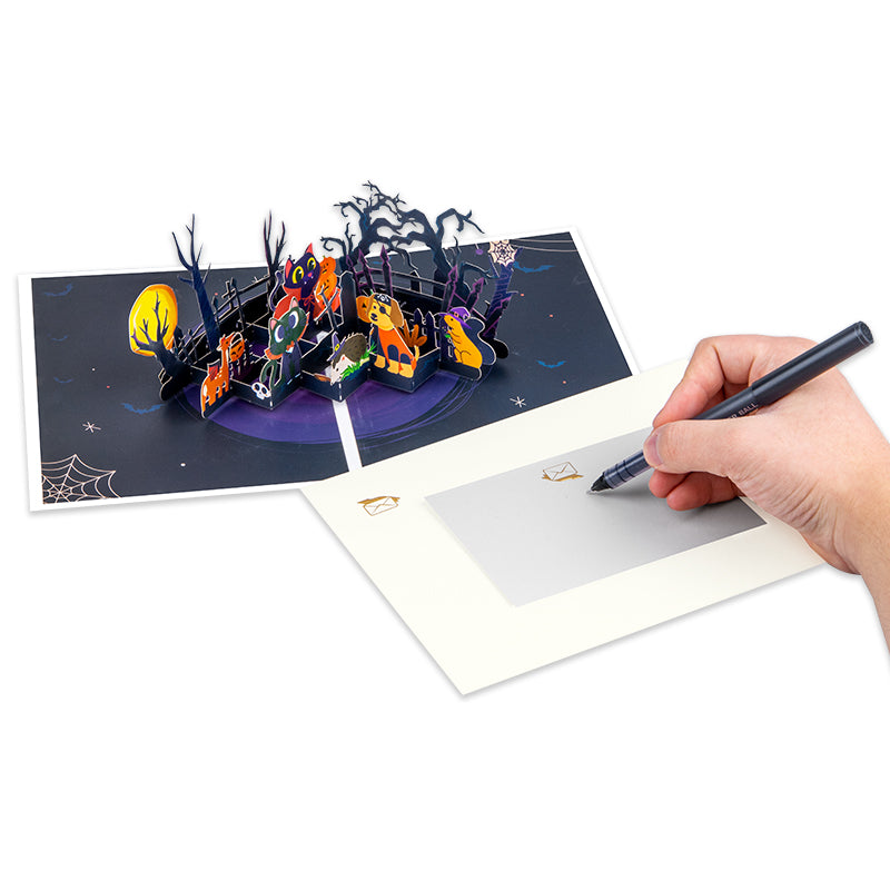 Spooky Squad Monster Animal 3D Pop Up Halloween Card