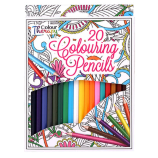Pack of 20 Full Size Colouring Pencils by Colour Therapy