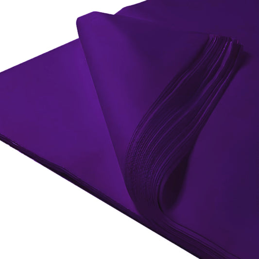 Purple Tissue Paper 500 x 750mm 480 Sheets Per Ream - Ideal for Gift Wrapping and Flourists