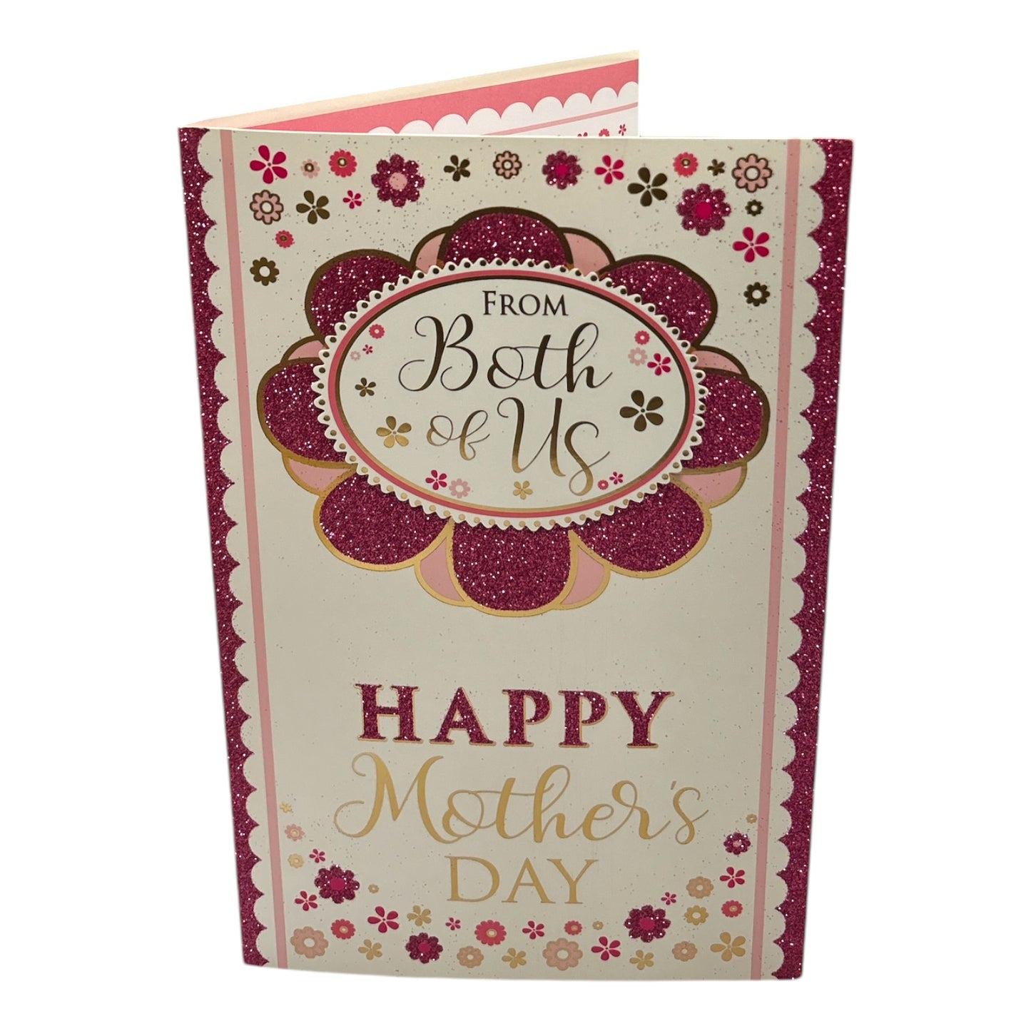 From Both Of Us Flower Head Design Mother's Day Boxed Card