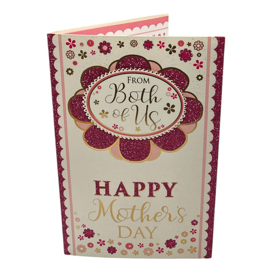 From Both Of Us Flower Head Design Mother's Day Boxed Card