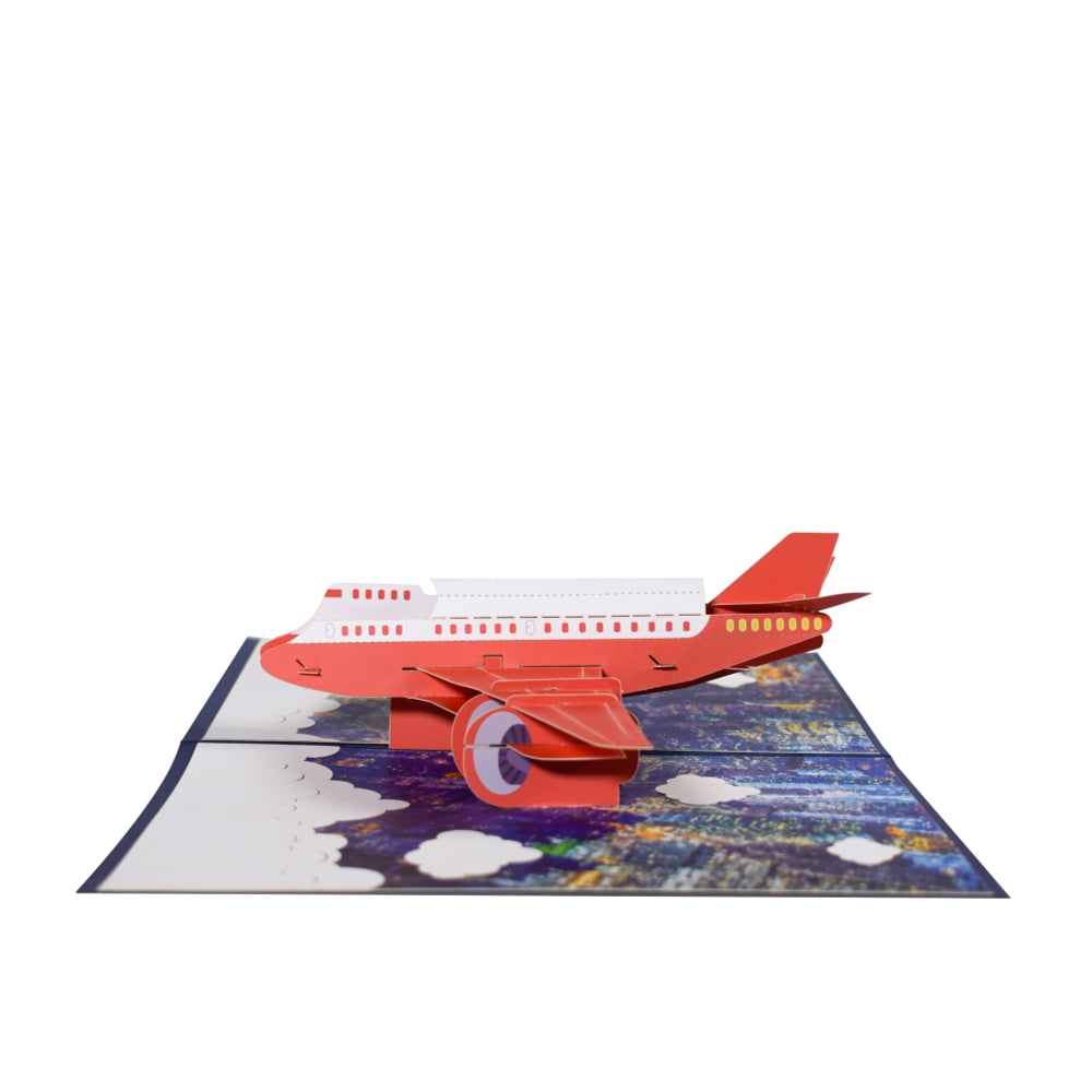 Airplane Skyward Sprint 3D Pop Up Greeting Card