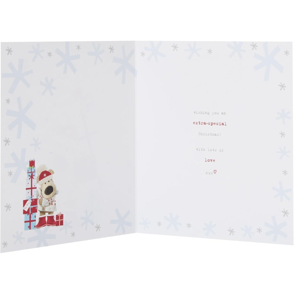 Boofle Pile Of Gifts Granddaughter Christmas Card