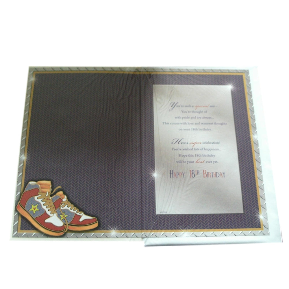 Son 18 Today! Birthday Greeting Card