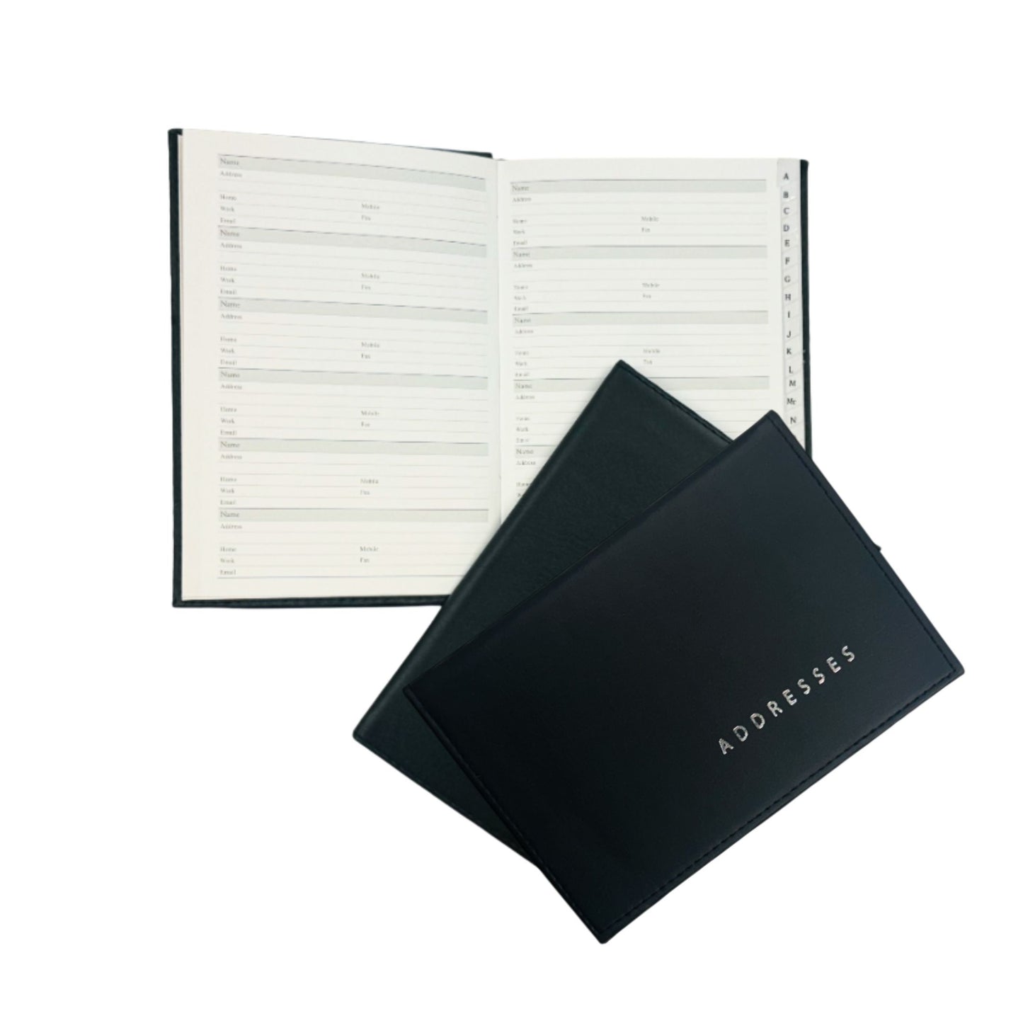 A5 Black Address Book