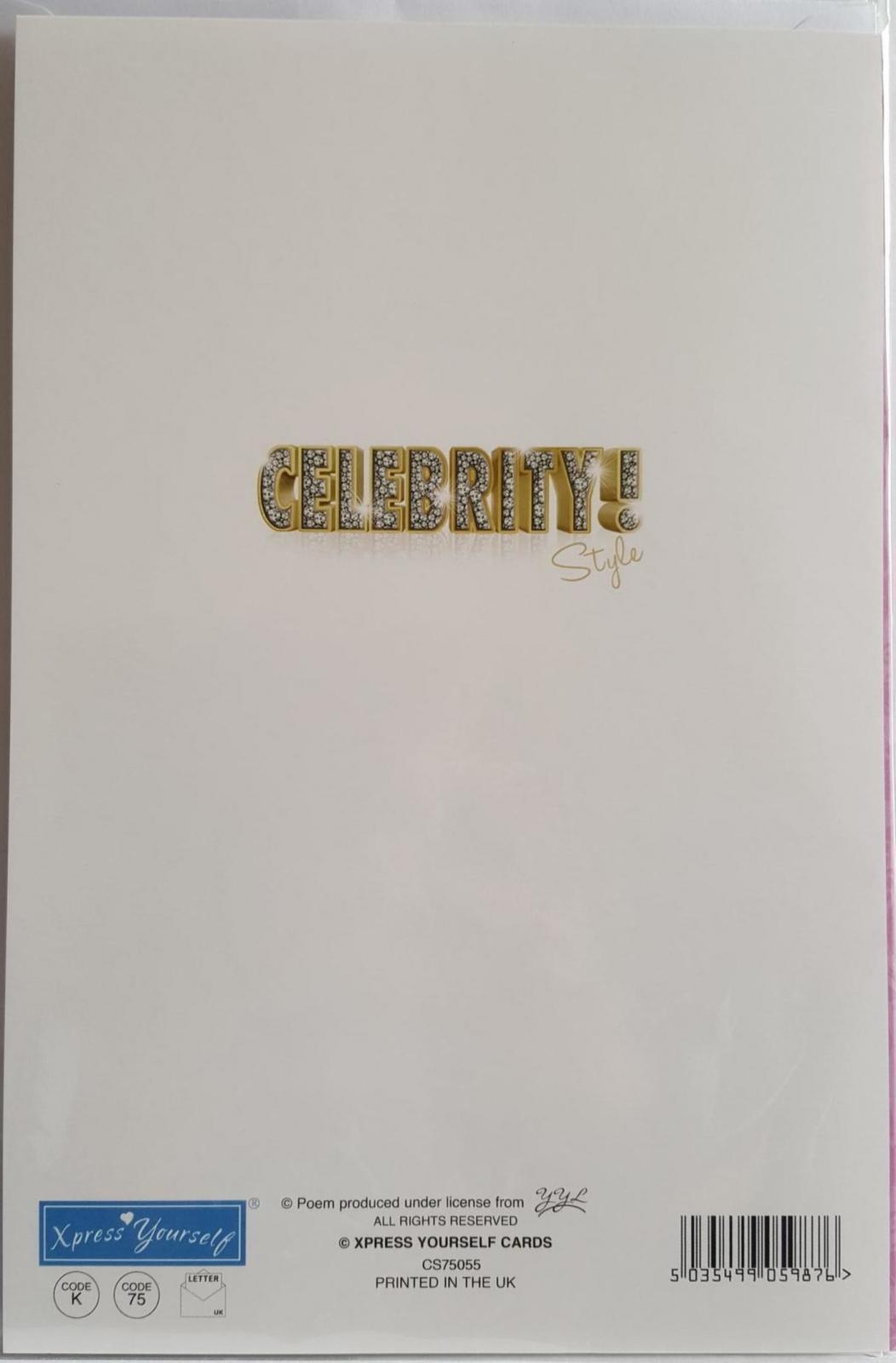 Celebrity Style On Your 80th Birthday Card