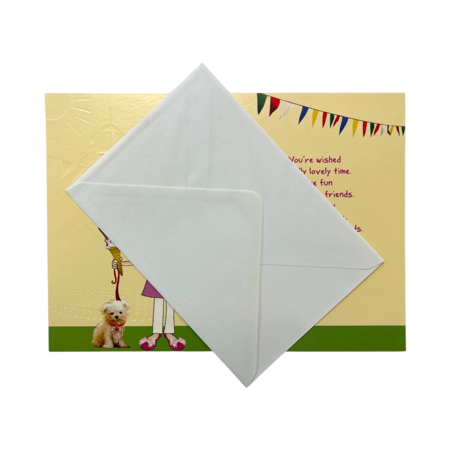 Age 6 Female Juvenile Funfair Scene Birthday Card