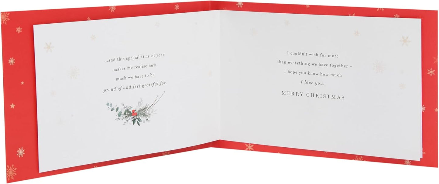 Lettering Design Wife Christmas Card