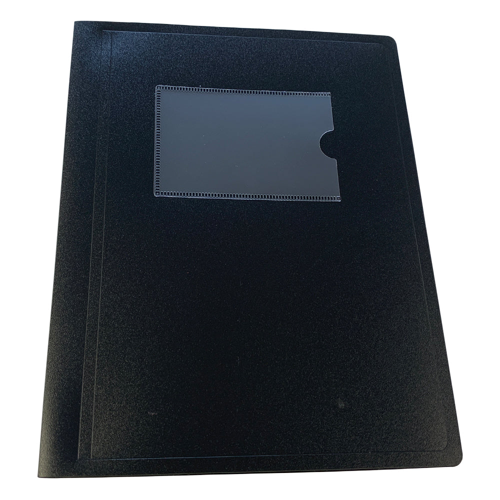 A5 Black Flexible Cover 20 Pocket Display Book