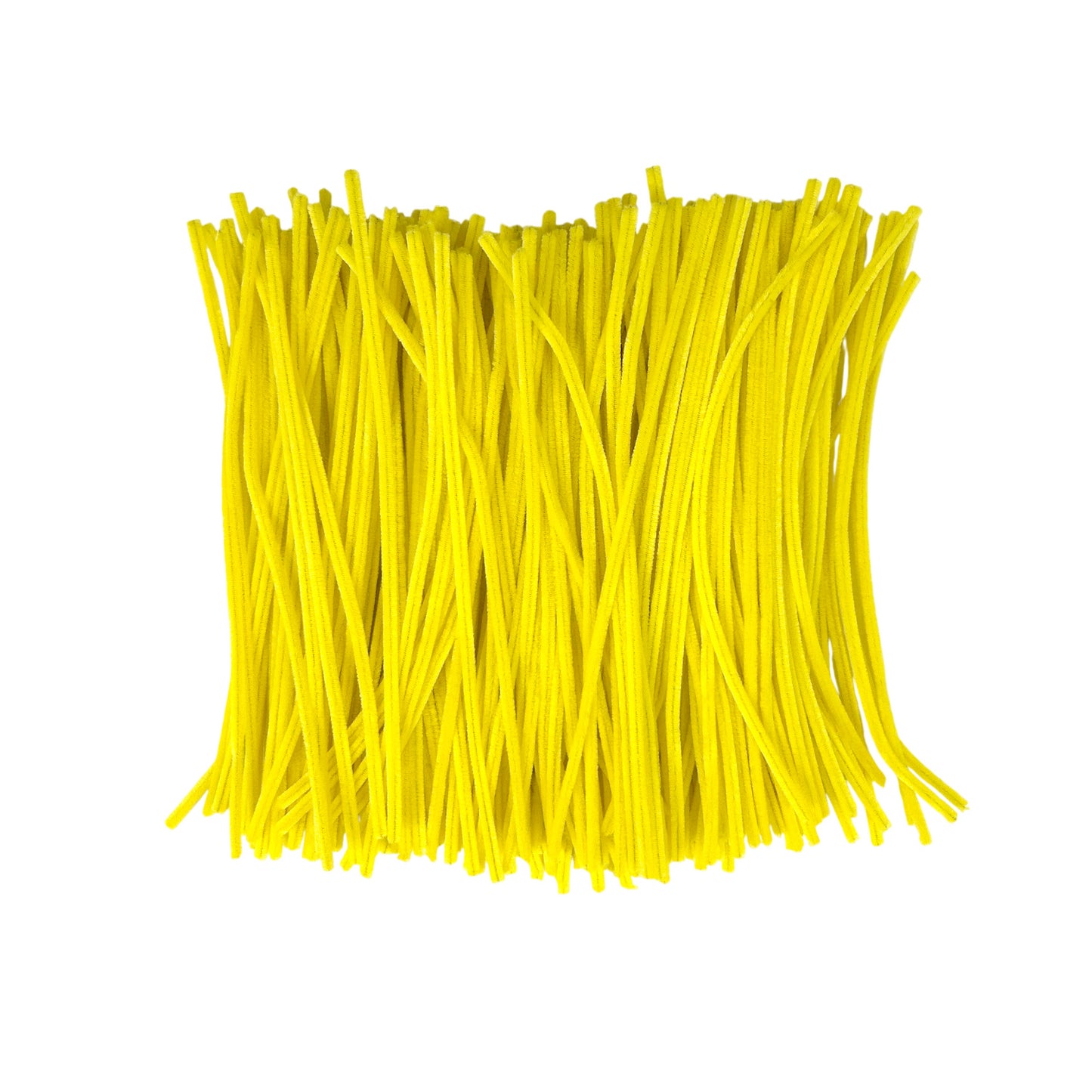 Pack of 250 Yellow Coloured Pipe Cleaners 30cm x 6mm Craft Chenille Stems