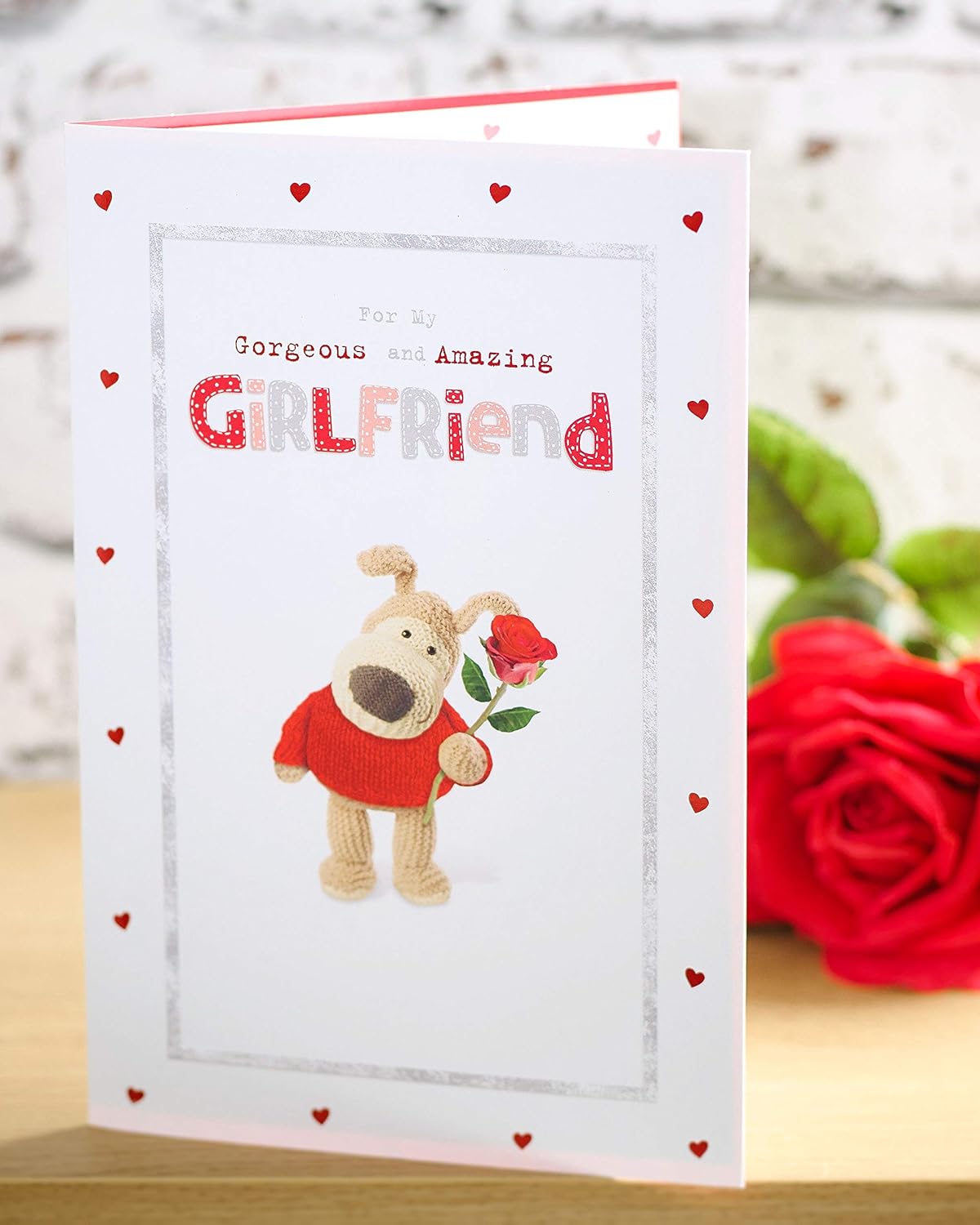 For My Gorgeous and Amazing Girlfriend Boofle Valentine's Day Card