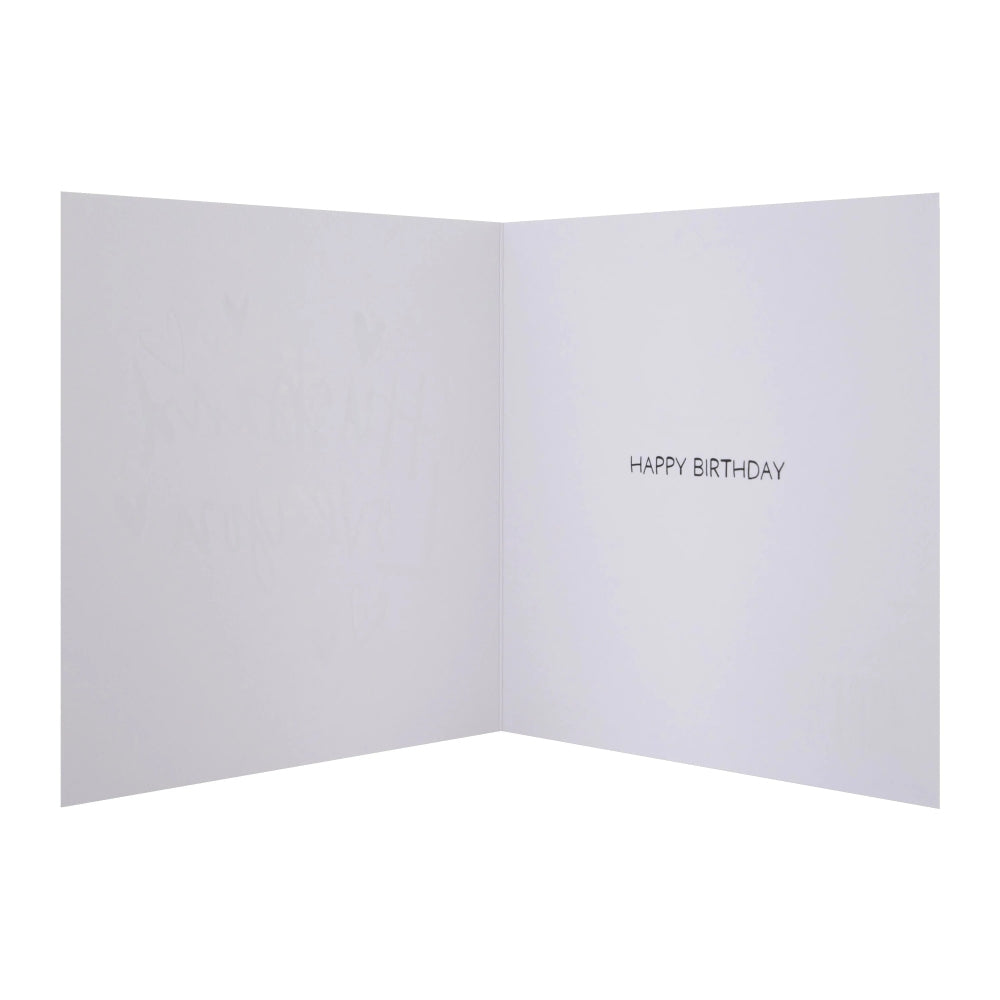 Typography Design Husband Birthday Card