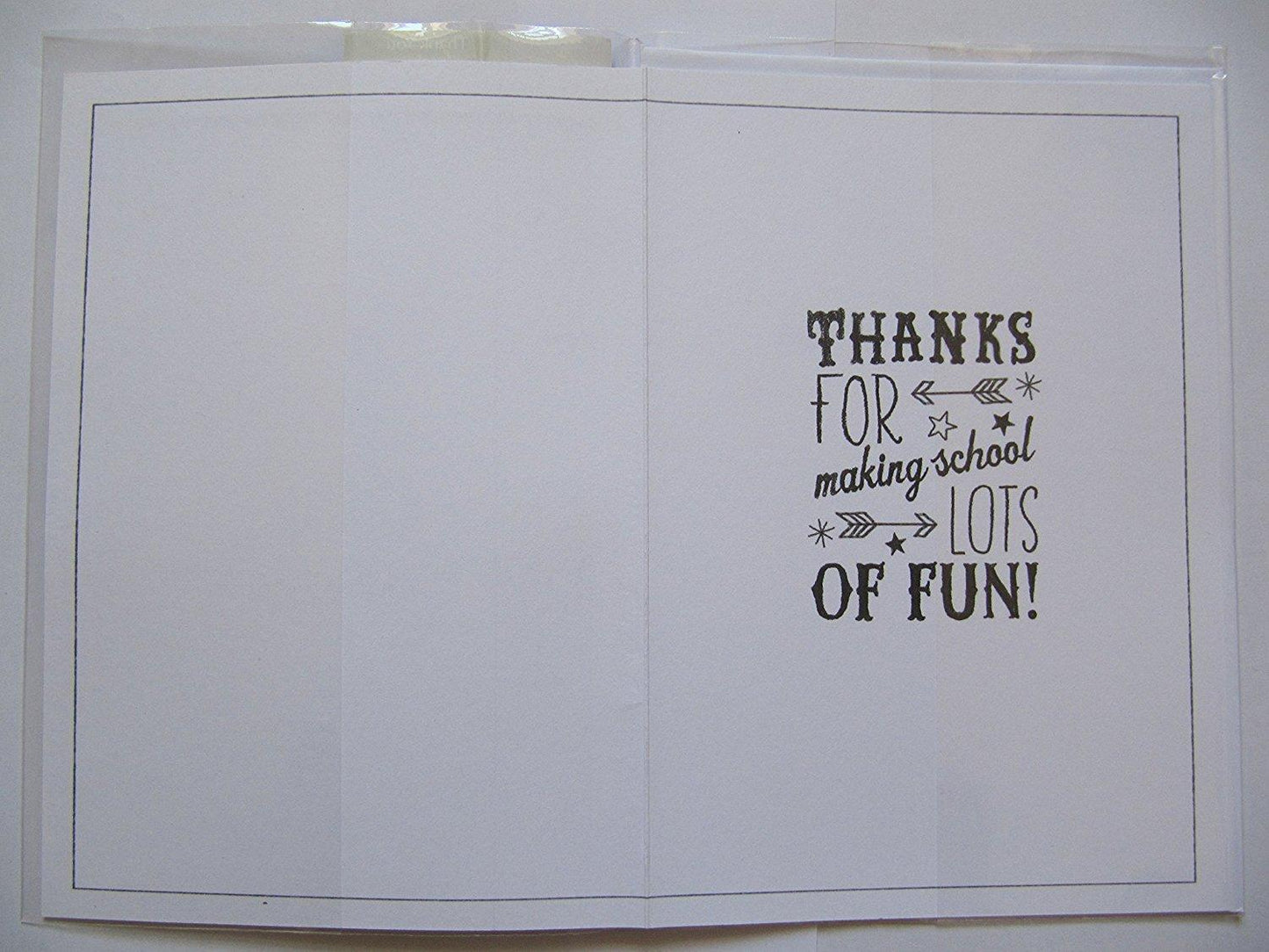 Teacher you're great, Thank you Teacher card 