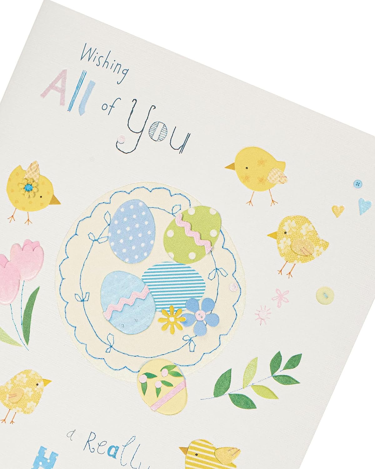 Sunny Spring Time Chicks Design To All of You Easter Card
