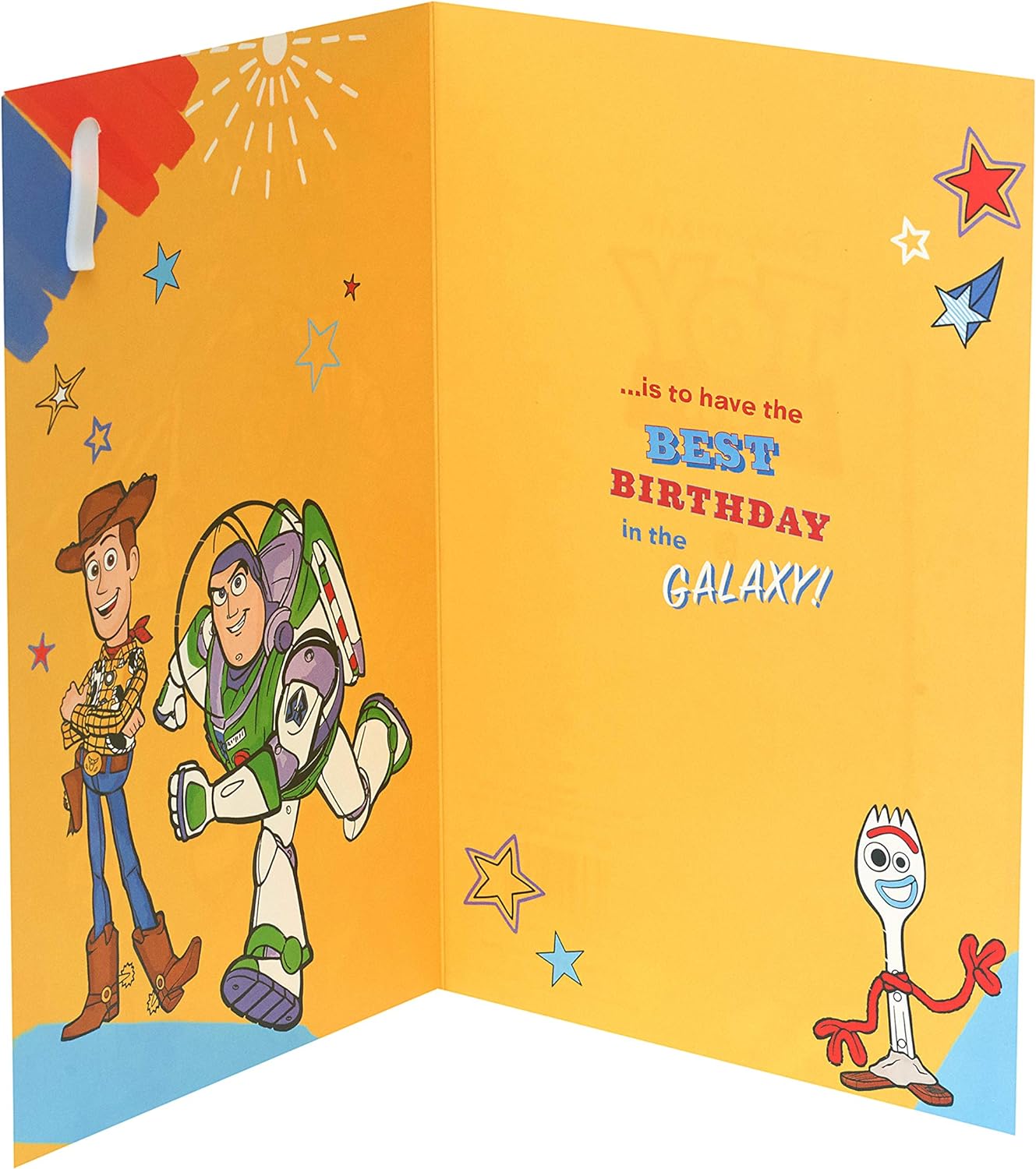 Disney Toy Story Woody 4th Birthday Card with Badge