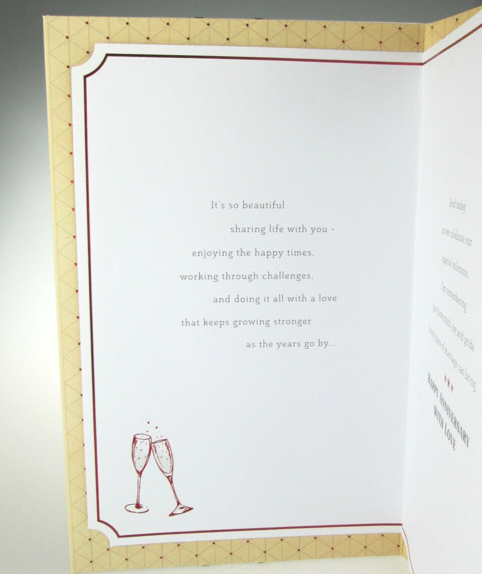 Quilted Effect Husband 40th Ruby Anniversary Card 