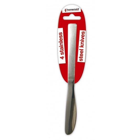 4 In Pack Stainless Steel Dinner Knife