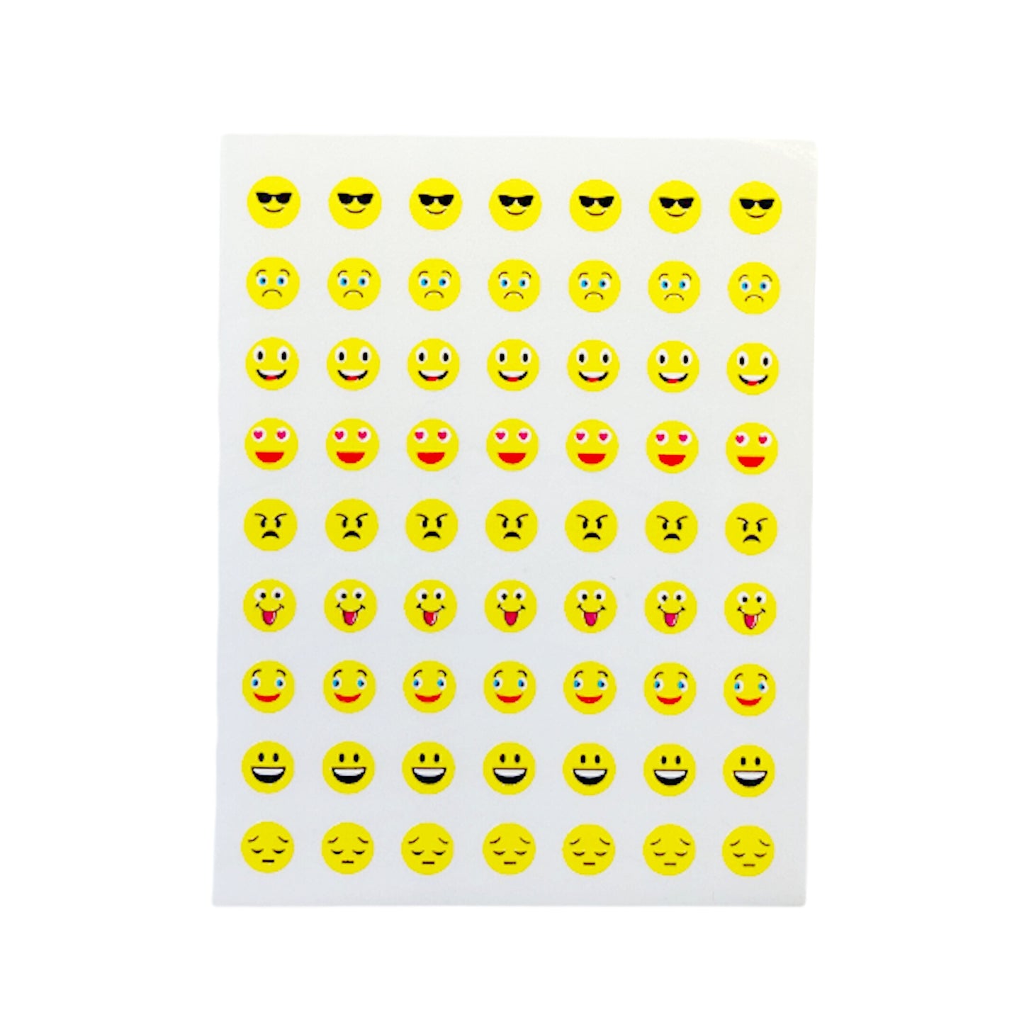 Pack of 1890 Smile Face 8mm Self Adhesive Labels