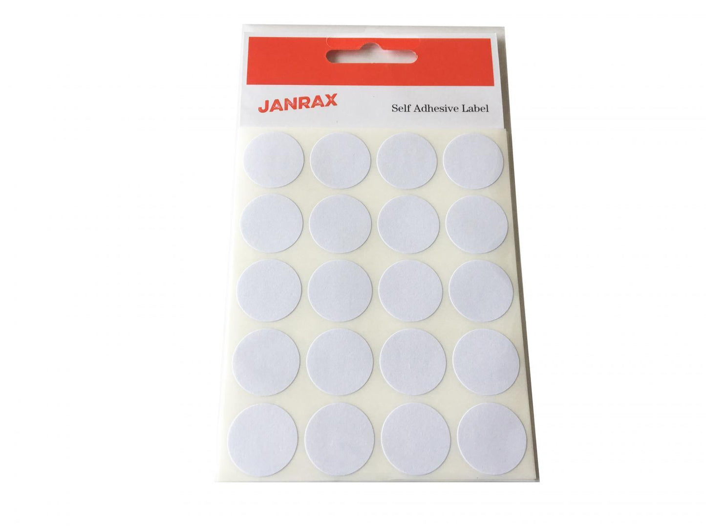 Pack of 140 White 19mm Round Labels - Stickers