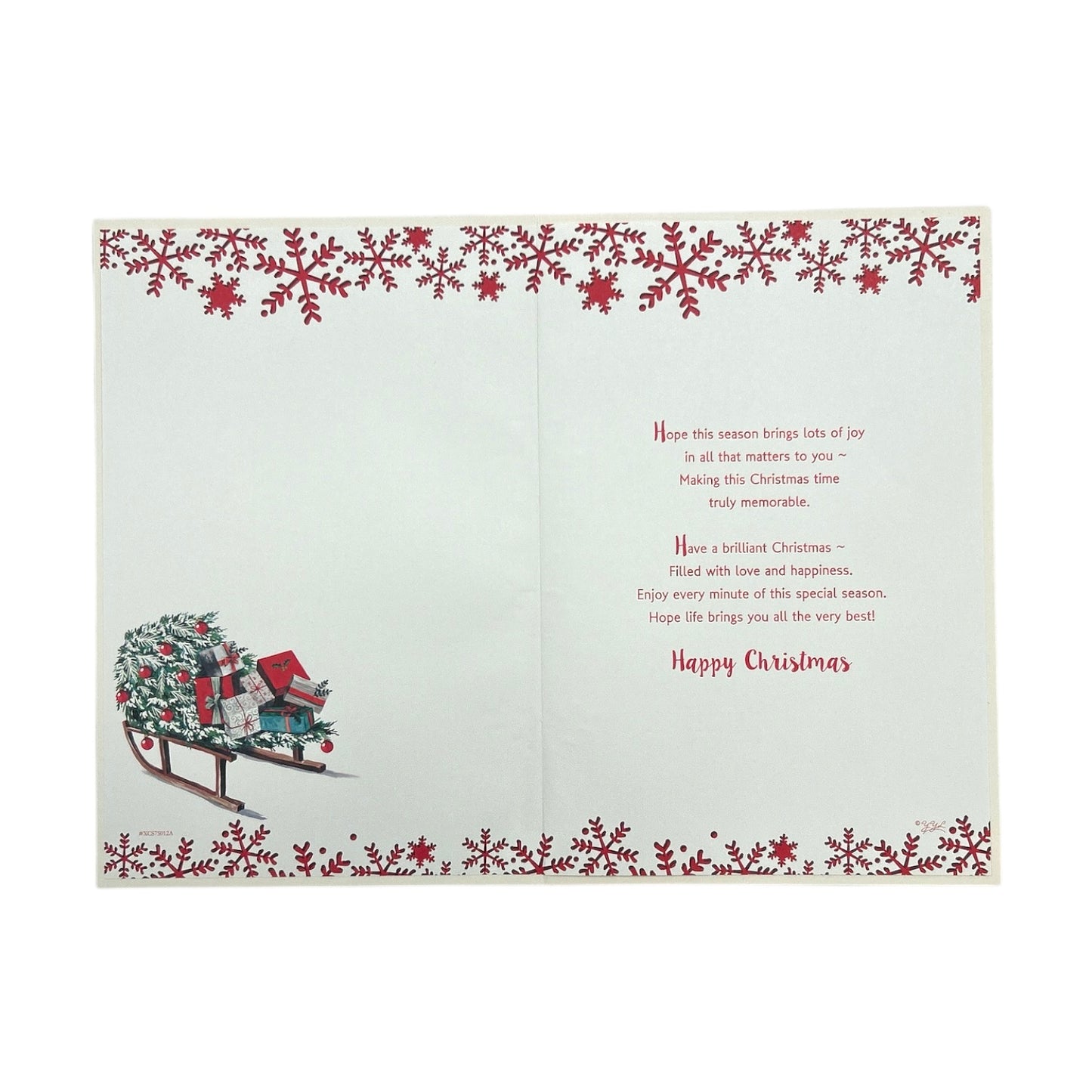For Partner Holiday Cheer & Togetherness Christmas Wishes Card