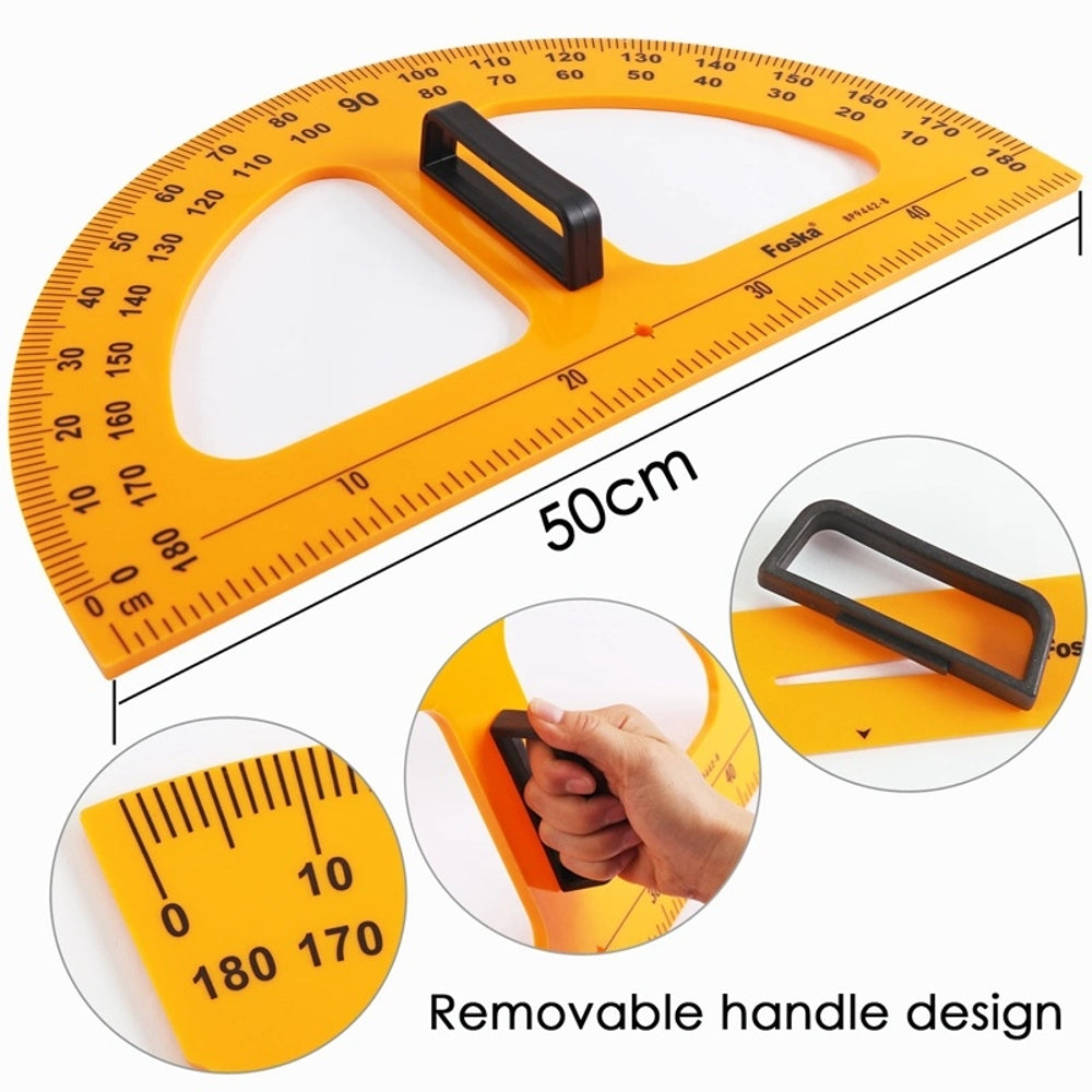 Protractor With Removable Handle 50cm
