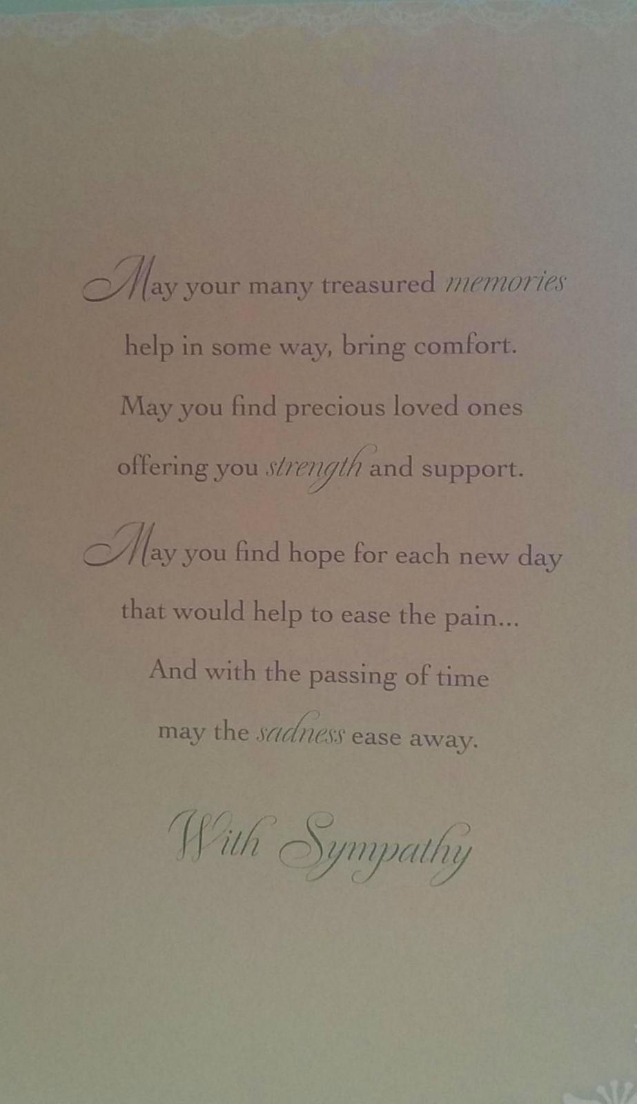 With Sympathy On Your Sad Loss Greeting Card