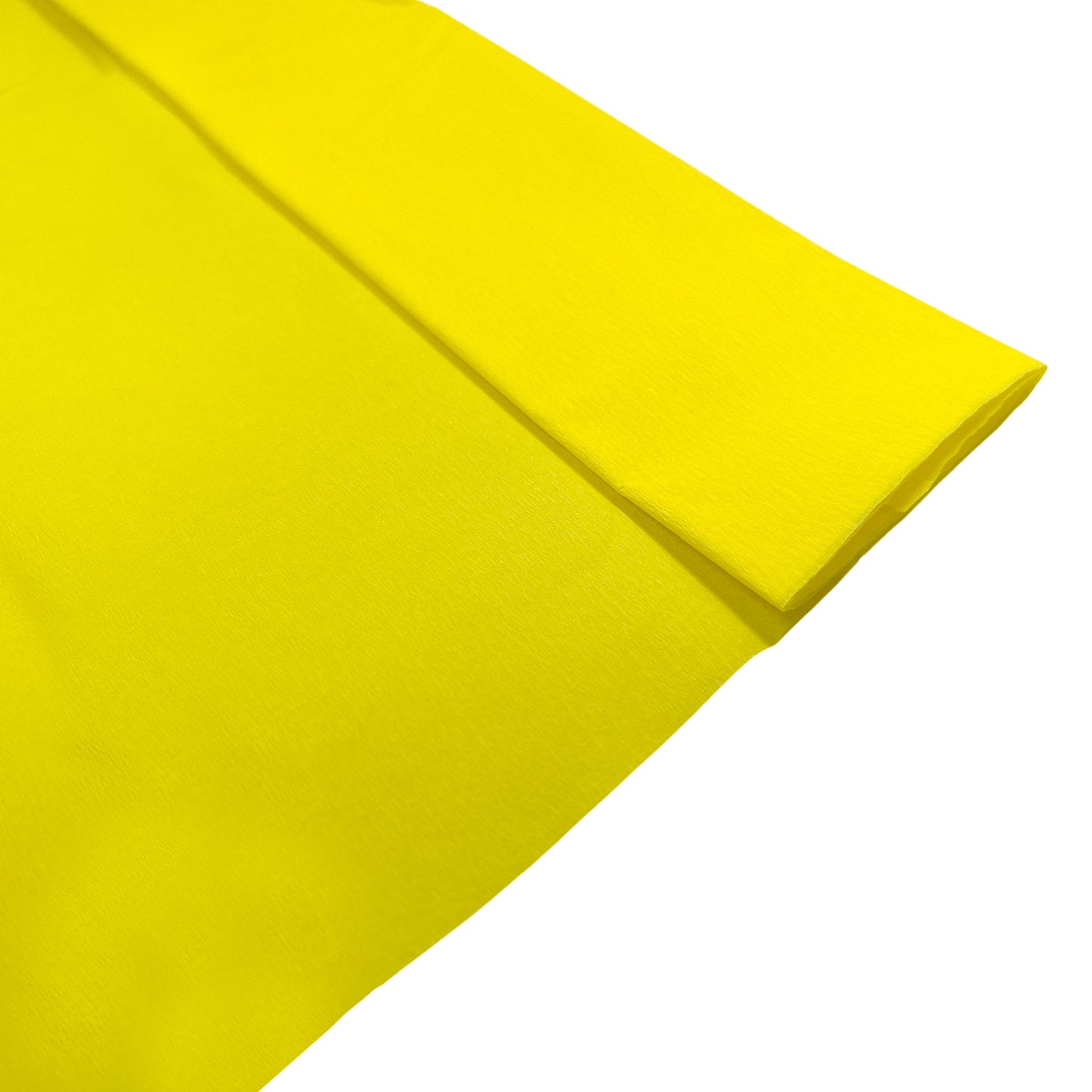 Yellow Crepe Paper Sheet 50cm x 2m 17GSM 35% Stretch Craft Paper