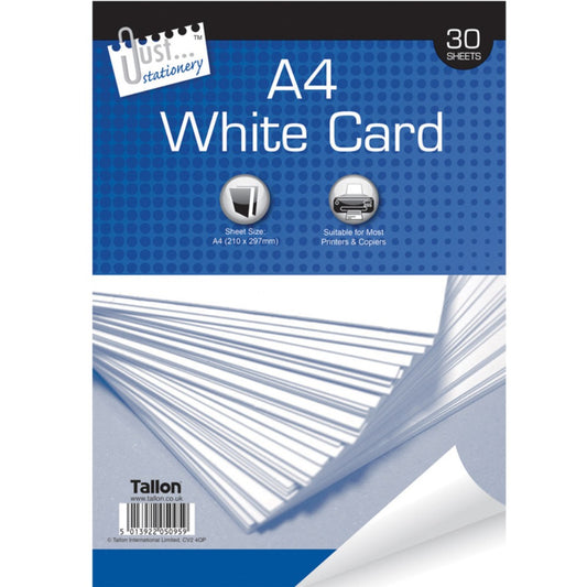 A4 White Card 30 Sheets 150 gsm