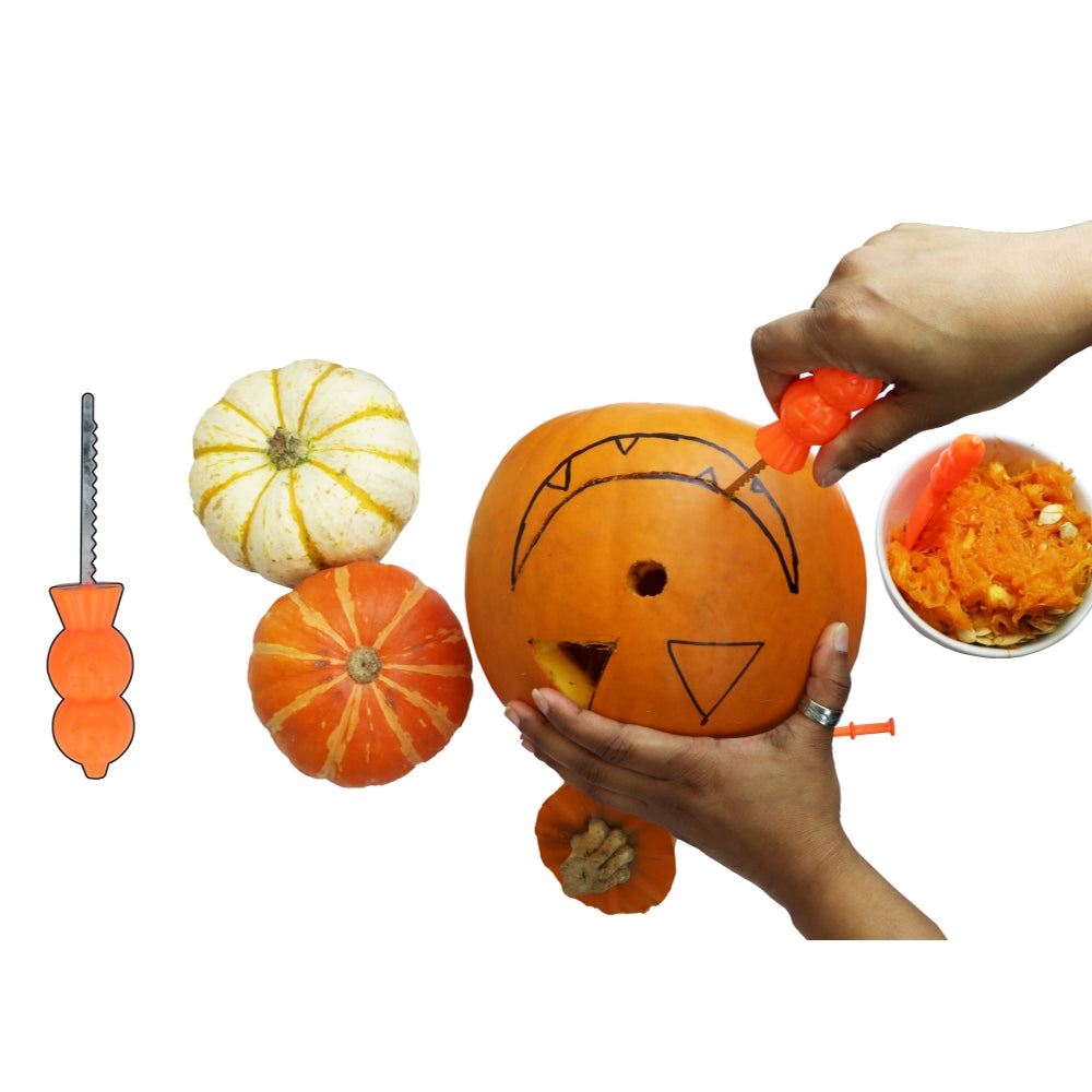 3 Pieces Halloween Pumpkin Carving Tool Set