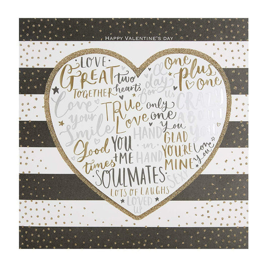 Classic Valentine's Day Card 'Love You'
