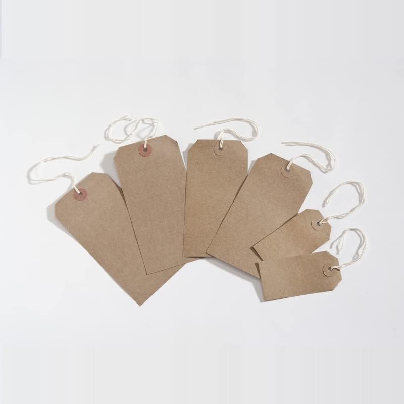 Pack of 1000 146x73mm Buff Strung Tag