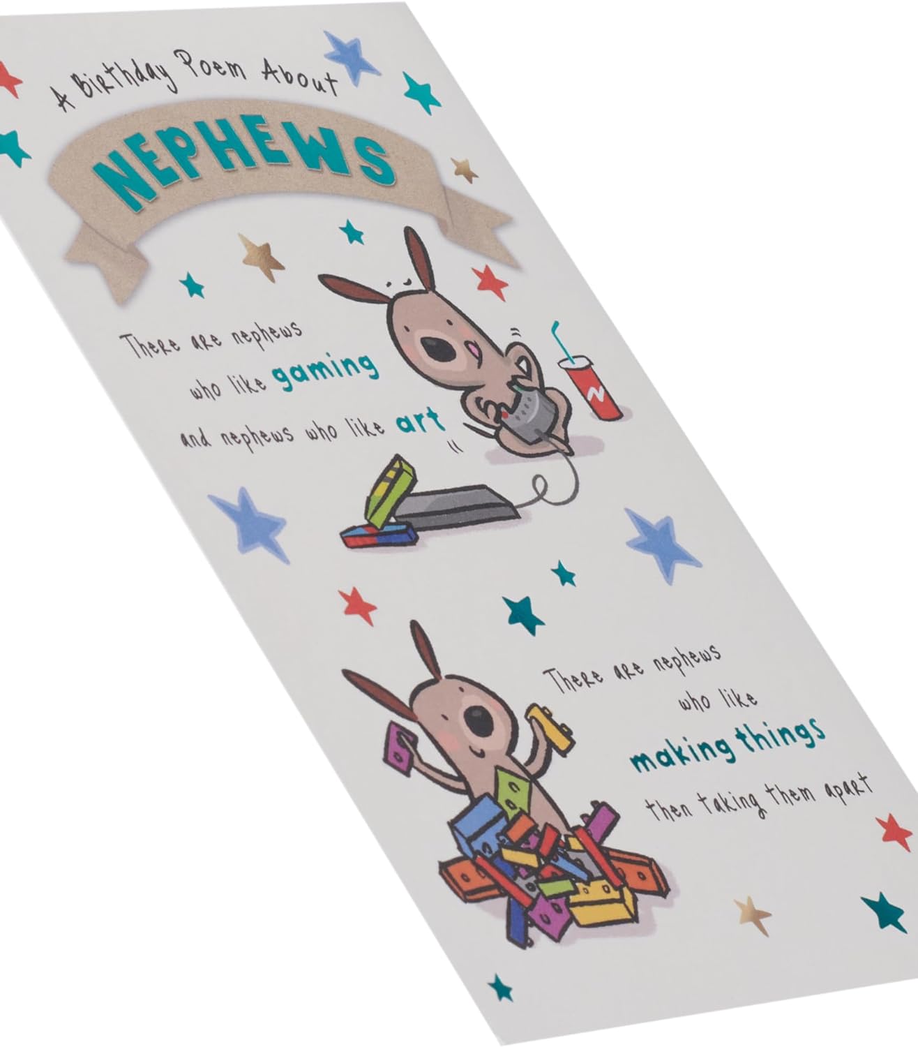 Sweet Poem Design Nephew Birthday Card 