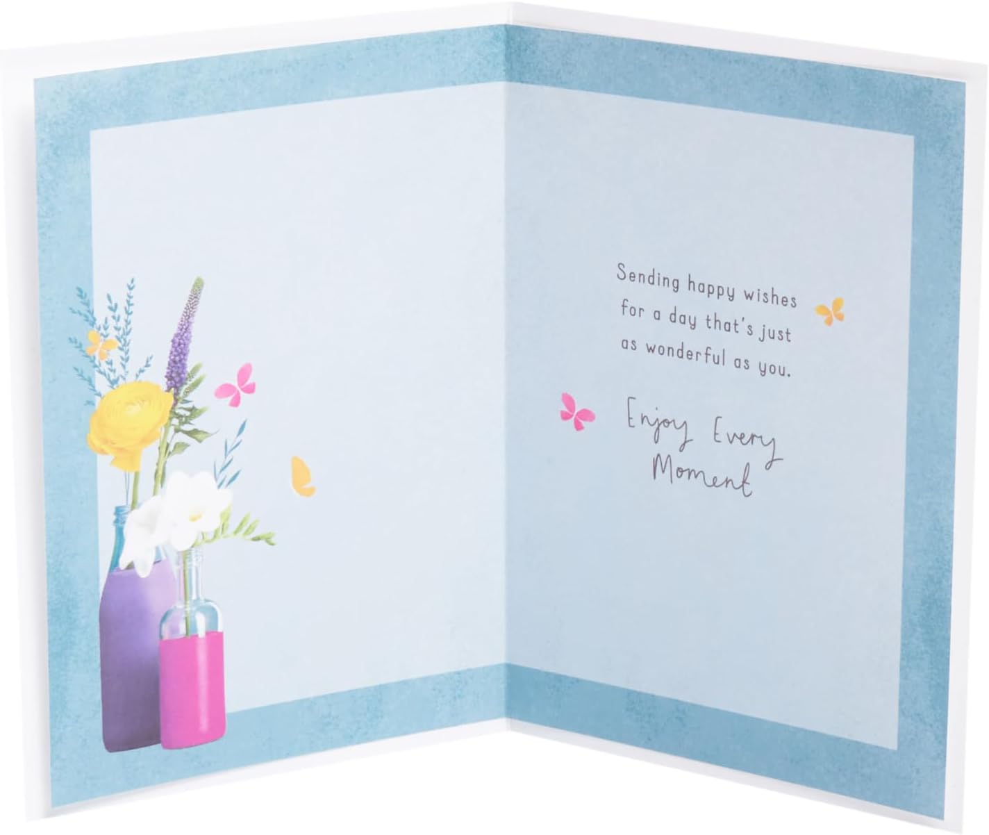Flowers in Vase Design Friend Birthday Card