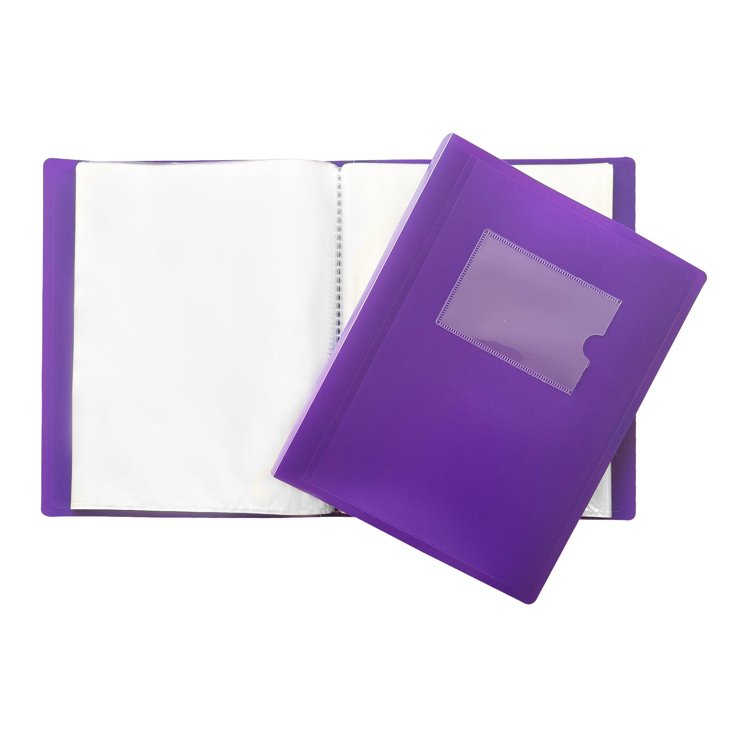 A5 Purple Flexible Cover 100 Pocket Display Book