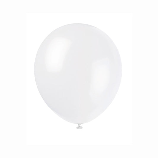 Pack of 72 5" Snow White Latex Balloons